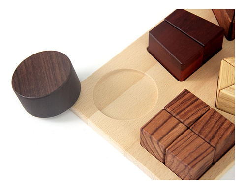 Rompecabezas De Forma De Madera Juguete De Clasificación De