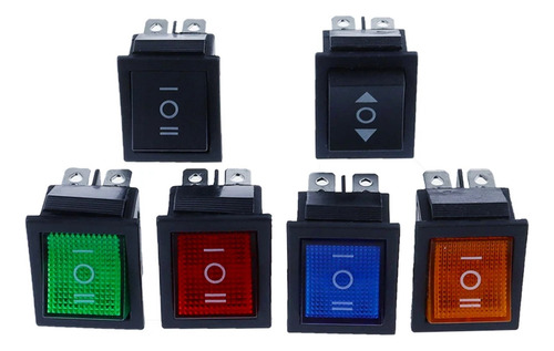 Czke 2pcs Kcd4 Rocker Switch On-off 2 Position 4 Pins / 6