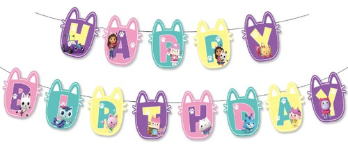 Pack Cumpleaños Gabby Para 10 Invitados (59 Pcs)