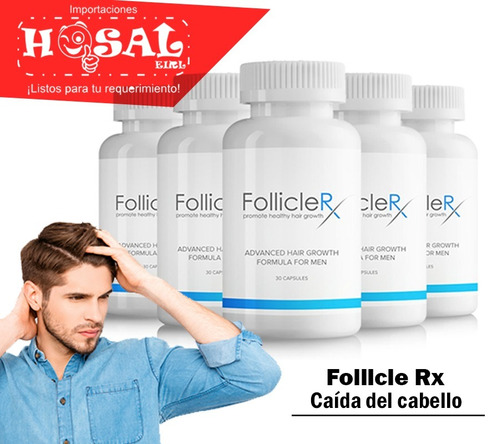 Tienda -60 Capsula Follicle Rx Caída Cabello Calvicie- Hosal