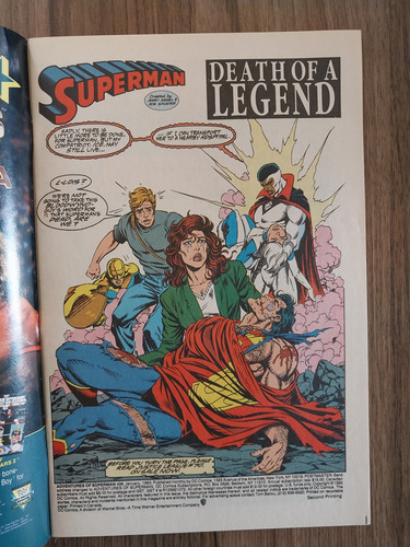 The Adventures Of Superman #498 Second Printing (Usado)