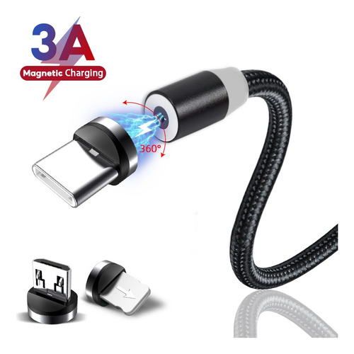 Cable De Carga Rápida Cable De Datos Usb Micro Tipo C De Car