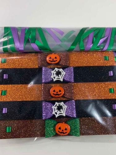 Imagem 2 de 3 de Pets Gravatinha Feminina Halloween - 10 Unidades