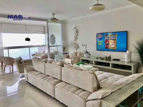 Imagem 2 de 20 de Apartamento À Venda No Guarujá, Na Praia Das Astúrias, Frente Ao Mar, Reformado, 02 Vagas De Garagem E Lazer. - Ap11263