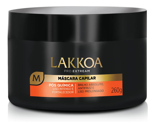 Mascara Capilar Fortalecedora Pós Química Lakkoa 260g