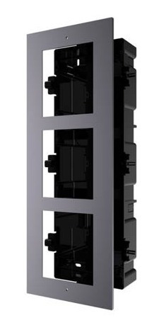 Base 3 Espacios Para Videoportero Modular Ds-kd-acf3 Alum