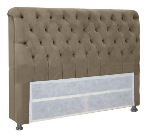 Painel De Cama Box Estofada Casal Imperatriz Plus Suede Marr