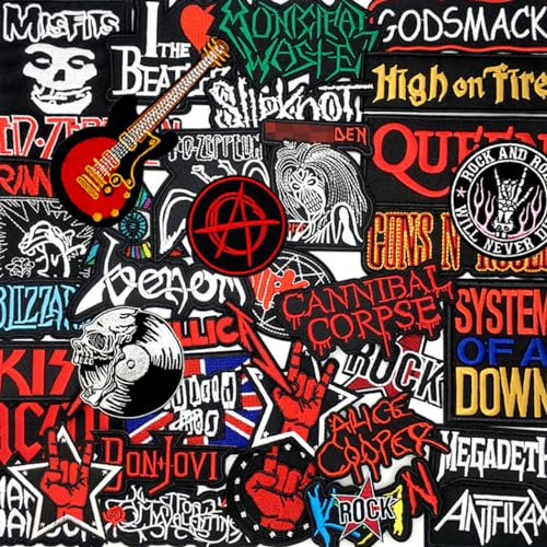 36 Parches De Música Rock Heavy Metal Para Planchar, Insign