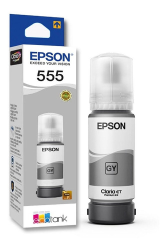 Botella Epson Ecotank T555 Gris - Epson Ecotank L8180/l8160