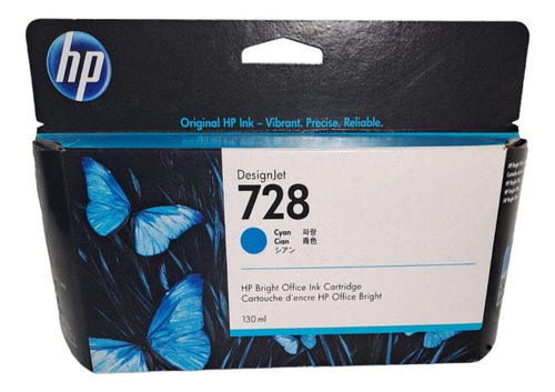 Cartucho Hp F9j67a 728 Cian 130ml  T730 T830 Original