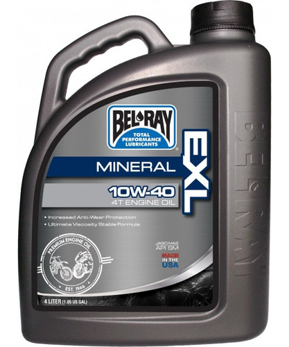 Bel-ray Exl Mineral 4t Engine Oil 10w-40 4 L