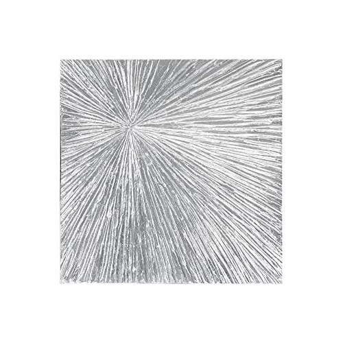 Madison Park Signature Sunburst Silver Wall Art-modern Resin