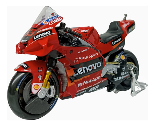 Ducati #63 Francesco Bagnaia, Escala 1/18, 12cms. Moto Gp. 