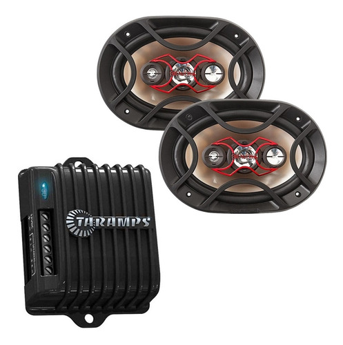 Imagem 1 de 6 de Modulo Taramps 160w Ds 160x2 Amplificador + Par 6x9 Bravox