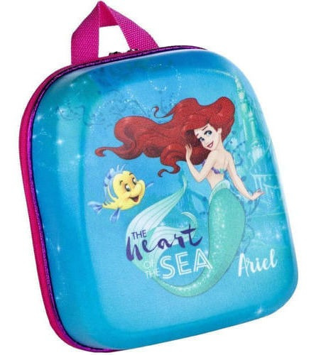 Lancheira Infantil Pequena Sereia Ariel Disney Maxtoy 7528