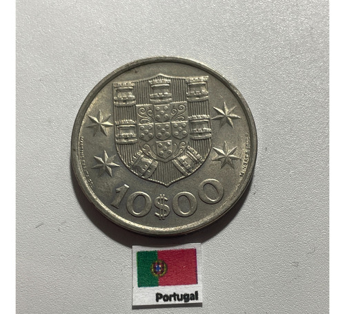 Moeda 10 Escudos 1973, Portugal Po 166 (Usado)
