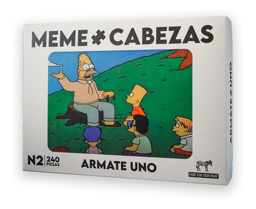 Imagen 1 de 8 de Rompecabezas Juego De Mesa Meme Cabeza Fight Edicion Abuelo