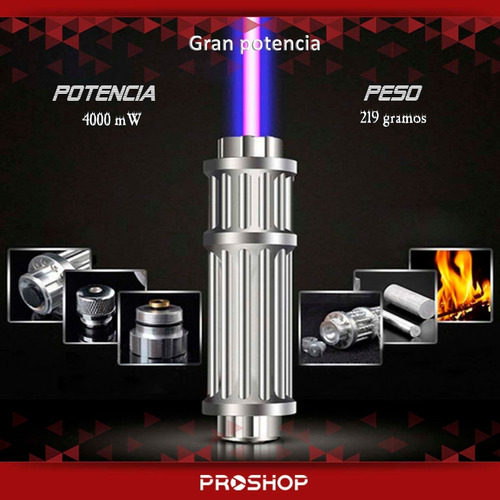 Puntero Laser Quema Azul Mejor Que Verde Mas De 4000mw Modelo Nuevo