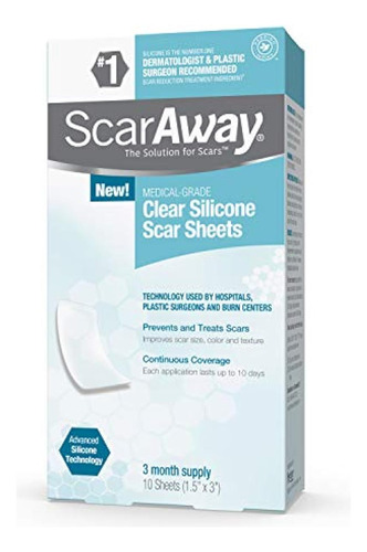 Scaraway Parches De Silicona Para Cicatrices 10 Und