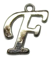 Comprar 10 Dijes De Metal Letra F  Para Bijouterie Artesanias