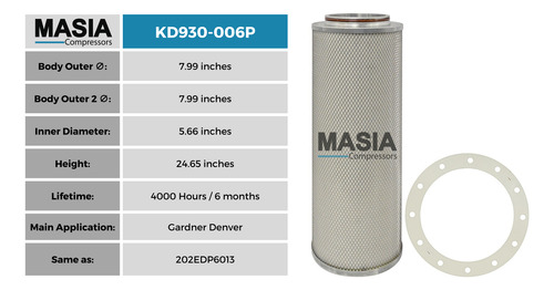 Filtro Separador Keltec Technolab Kd930-006p