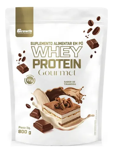 Whey Protein Gourmet 800g Growth Supplements Tiramisu