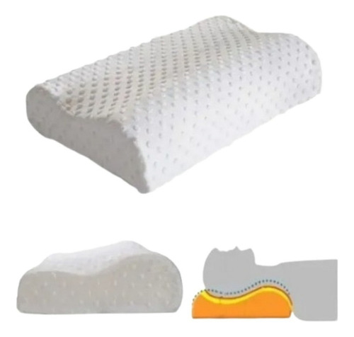 Almohada Memory Pillow Cervical, Ergonómica Y Sin Deformaci