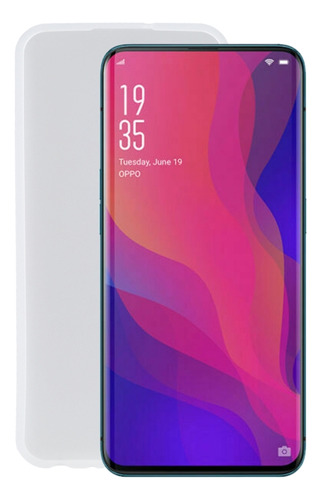 Funda De Teléfono Tpu Blanca Transparente Para Oppo Find X