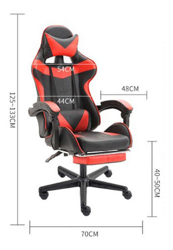 Imagen 7 de 7 de Silla Gamer Sillon Ergonomico Reclinable Masaje Lumbar