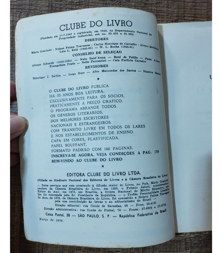 Uma Paixão No Deserto, Livro De Honore De Balzac, Editora Clube Do Livro, Capa Mole, Em Português, 1976