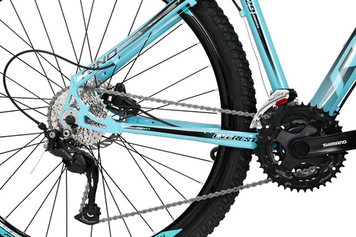 Bicicleta Aro 29 Rino Everest 27v - Alivio - 7.0 Cor Água Tamanho Do Quadro 21