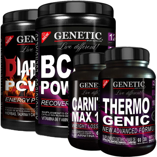 Anabol 4 Diabolic Bca Carnitina Quemador Thermogenic Genetic