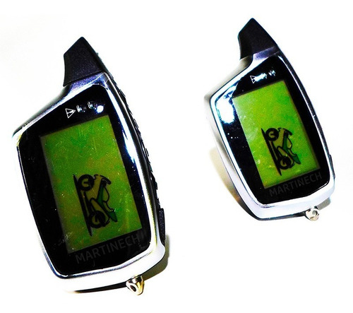 Alarma Doble Vía Moto Controles Lcd Recargables Impermeable