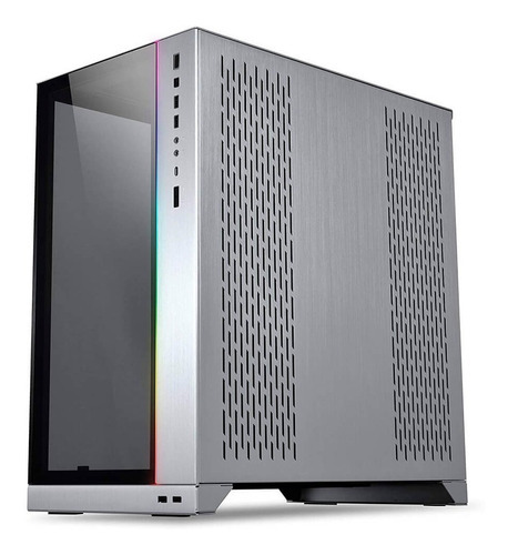 Gabinete Lian Li Pc-011 Dynamic Xl Silver Argb Rog Certified Color Negro