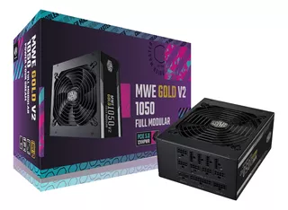 FUENTE COOLER MASTER MWE GOLD V2 1050W FULL MODULAR ATX 3.0 COLOR NEGRO