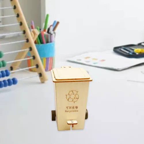 Flip Trash Can Wood Science Project Kits De Reciclable