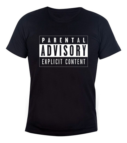 Remera Algodón Parental Advisory Explicit Content