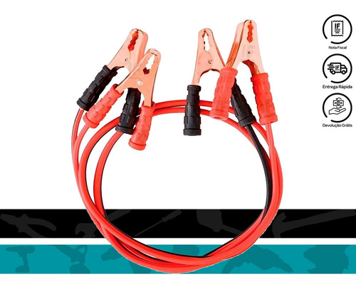 Cabo De Emergência Chupeta Transf De Carga 12v 2,5m 100 Amp