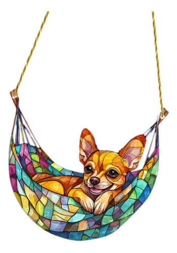 Adorno Colgante De Ventana De Perro 2d, Decoración De Pared