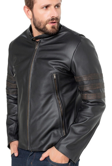jaqueta de couro legitimo masculina mercado livre