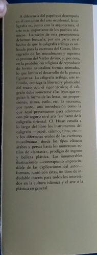 Libro Caligrafía Árabe: Los Caligrafos Del Oriente Musulmán (Usado)