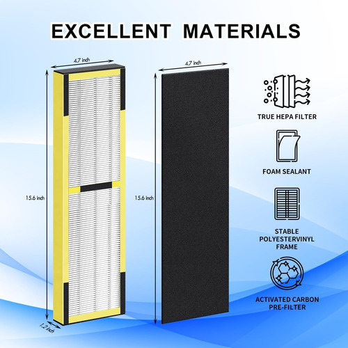 Filtro Hepa Para Purificador De Aire Real, Compatible Con Ac