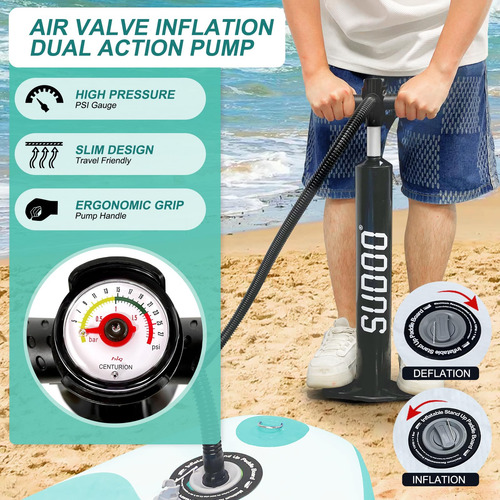 Sudoo Tabla De Paddle Surf Inflable 106 Súper Liviana Con