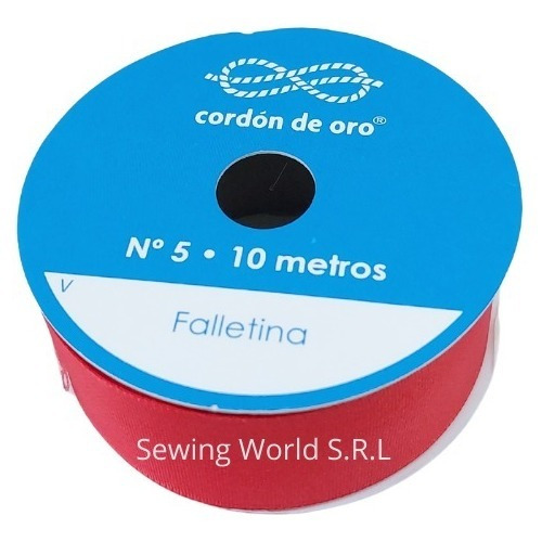 Cinta Falletina N°5 Rollo 25mm X 10mts - Cordón De Oro