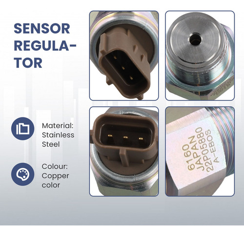 . Regulador De Sensor De Alta Presión Fuel Rail For 4hk1