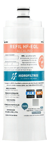 Refil Purificador De Água Ibbl - Hf-eql - Água Alcalina