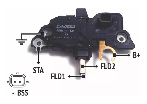 Regulador De Voltaje Sistema Bosch Dacia, Renault Fluence