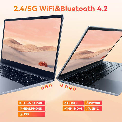 Laptop Urao 15.6 Intel Celeron 8gb Ram 256 Ssd W11 H Gris