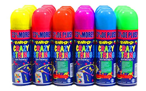 Serpentina En Aerosol Spray Para Fiestas Eventos Colores