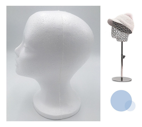 3 Cabeza De Maniquí De Espuma De Poliestireno Para Mujer,